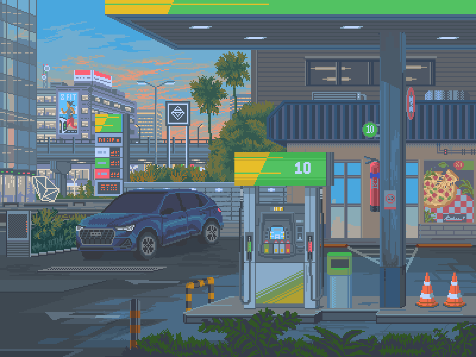 Gas station